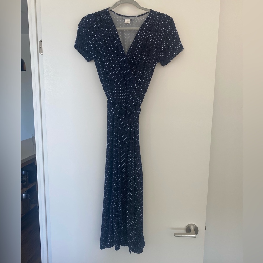 Karina Midi Faux Wrap Dress